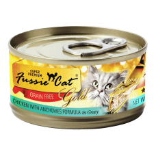 Fussie Cat Gold Label Chicken and Anchovies 80g, FU-CAC, cat Wet Food, Fussie Cat, cat Food, catsmart, Food, Wet Food